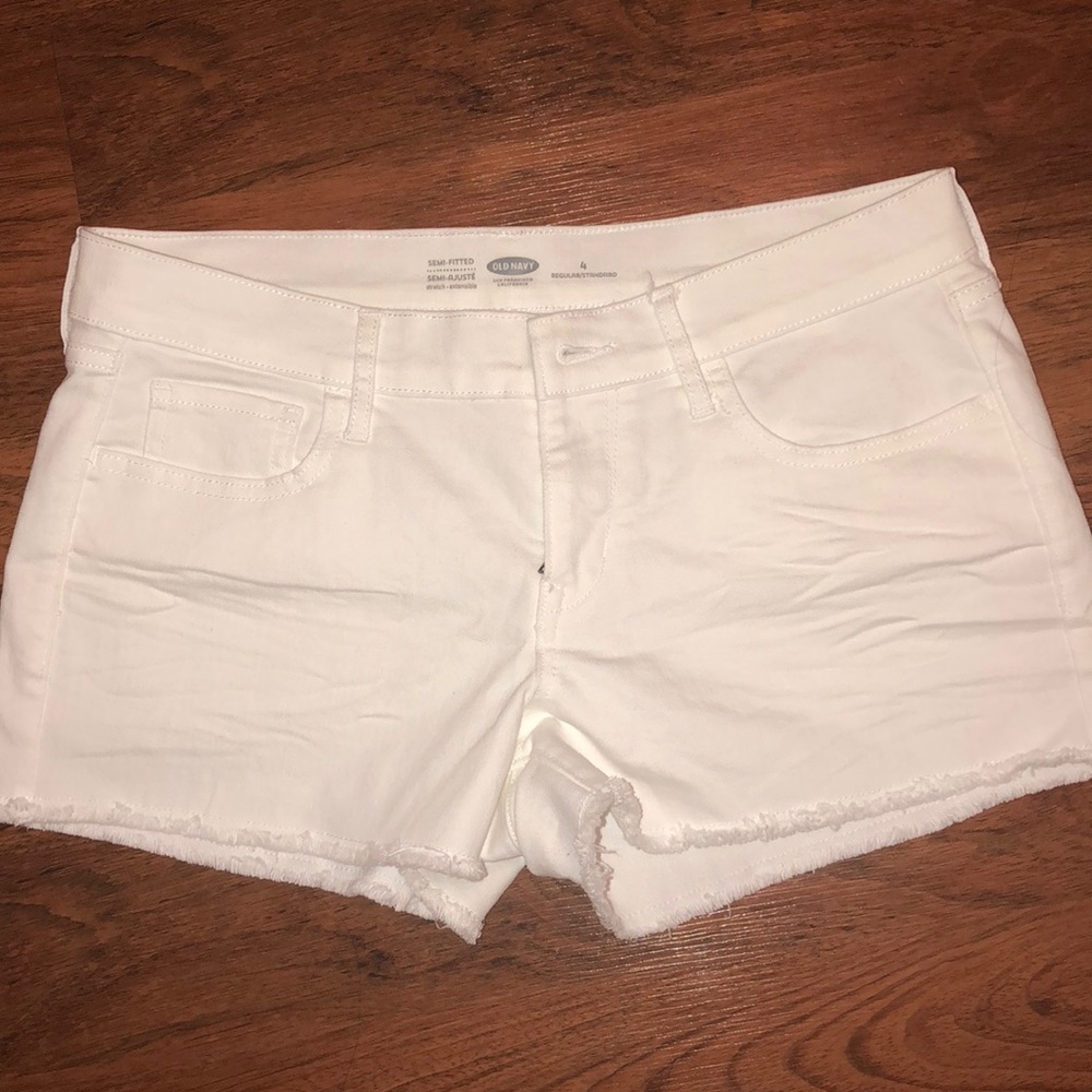 white jean shorts 2 for $25